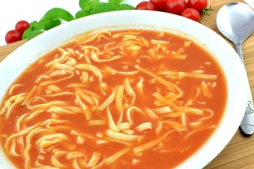 tomato soup with pasta