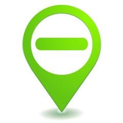 enlever moins sur symbole localisation vert