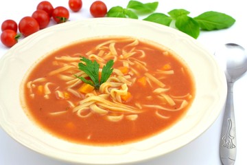 tomato soup with pasta