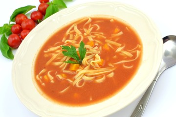 tomato soup with pasta