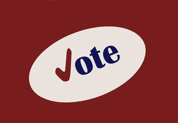 Vote sticker