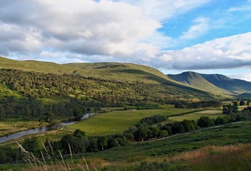 Fototapeta na wymiar Summer in the Scotland highlands