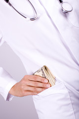 Geld einstecken Dollar