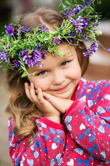 Cute girl posing for a camera