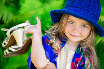 Cute girl posing for a camera