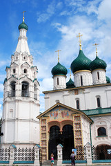 Fototapeta na wymiar Elijah the Prophet Church, Yaroslavl, Russia. UNESCO Heritage.