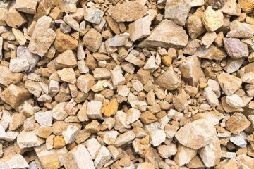 Rock and stone with soil background