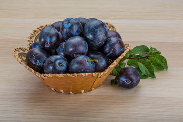 Fresh plums