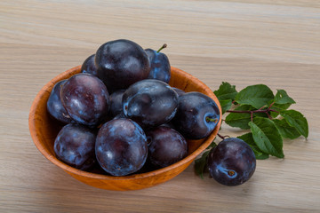 Fresh plums