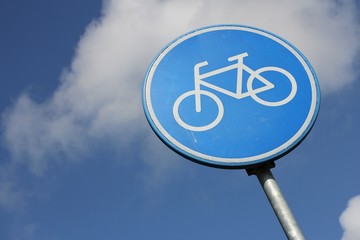 niederländisches Verkehrszeichen: Radweg