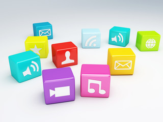 mobile phone app icon. Software concept