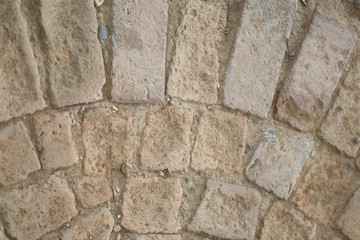 Textures of stone pathway.