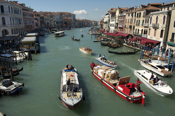 Fototapeta na wymiar Grand Canal Venice Morning View