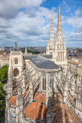 Cathédrale Saint-André de Bordeaux depuis la Tour Pey-Berland