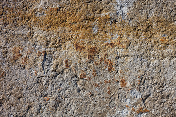 Concrete surface with rust