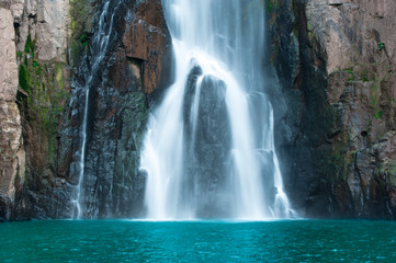 Fototapeta na wymiar Haew Narok (chasm of hell) waterfall, Kao Yai national park, Tha
