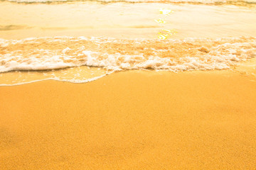 Soft wave of the sea, beach sand texture.