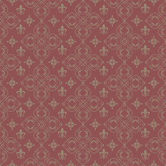 Seamless damask decorative wallpaper