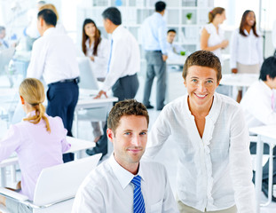 Fototapeta premium Teamwork Meeting Up in the Office