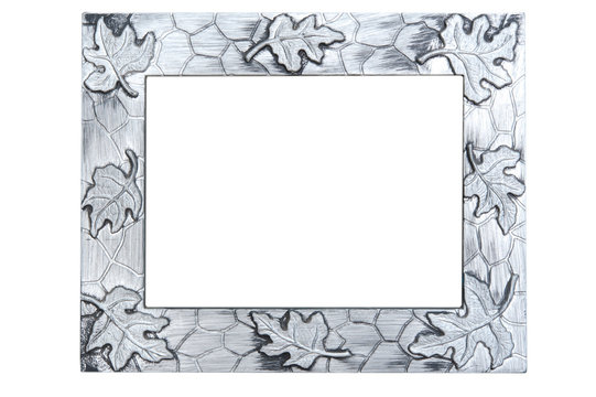 Abstract Silver Photo Frame