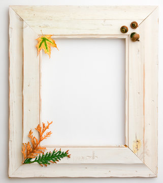Autumn Fall wooden frame
