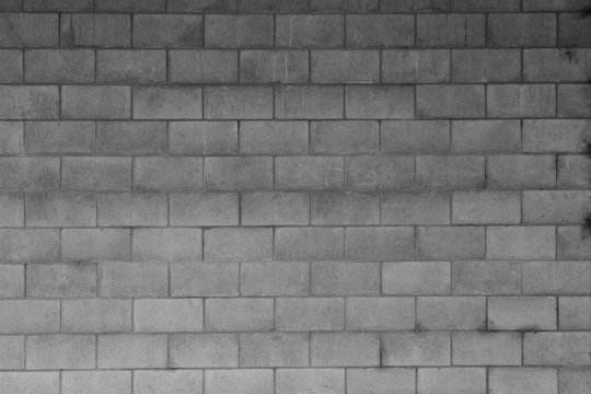 Grey concrete blocks wall