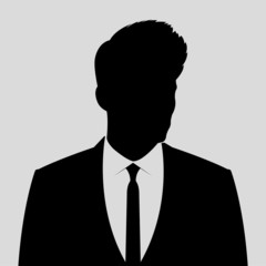 Businessman silhouette avatar profile picture