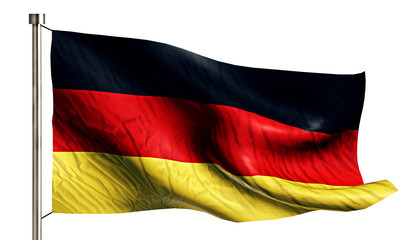 Germany National Flag Isolated 3D White Background