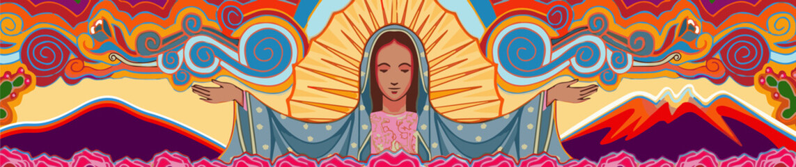 Virgin of Guadalupe - obrazy, fototapety, plakaty