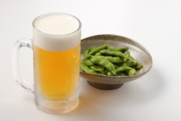 枝豆とビール