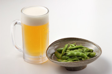 枝豆とビール