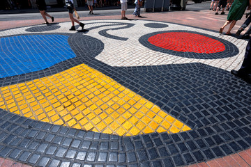 Mosaic by Joan Miro - Barcelona Spain