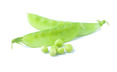 String beans  on white background