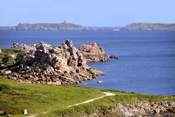 Coastline of Ploumanac'h in France