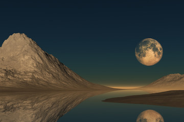 Landscape with the Moon