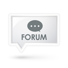 forum word on a speech bubble