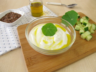 Joghurt mit Leinöl