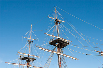 Old ship mast