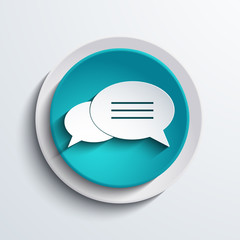 vector modern blue circle icon. Web element