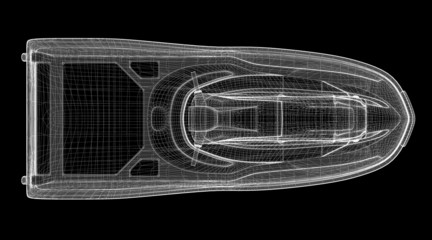 Jetski  isolated  view