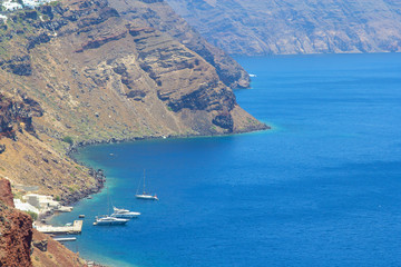 Obraz premium sea view on Santorini island in Greece