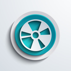 vector modern blue circle icon. Web element