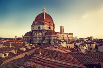 Fotobehang Florence, Santa Maria del Fiore, Florence, Italië © edwardderule