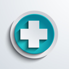 vector modern blue circle icon. Web element