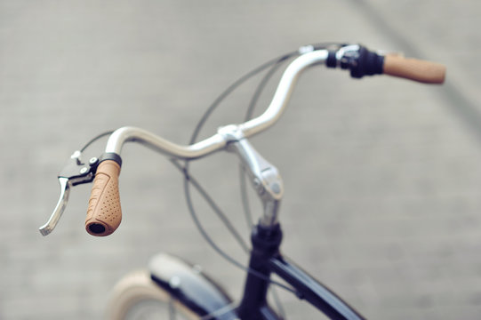Fototapeta Vintage bike handlebar