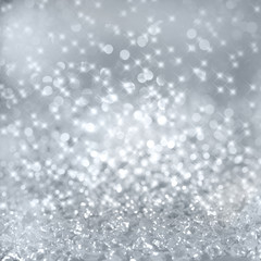 Silver glitter background