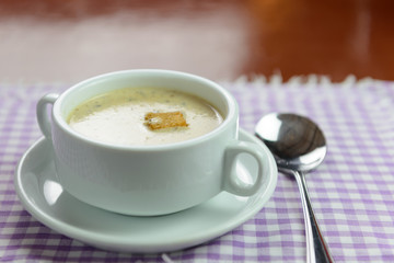Cream of mushroom soup