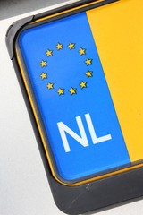 Ländercode Niederlande auf Euro-Kennzeichen