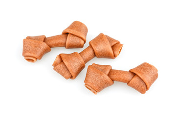 Dog bones isolated on white background