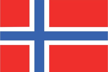 Illustration of the flag of Norway